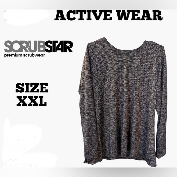 SCRUBSTAR Thermal thick & warm long sleeve top great for under scrubs - Picture 1 of 4